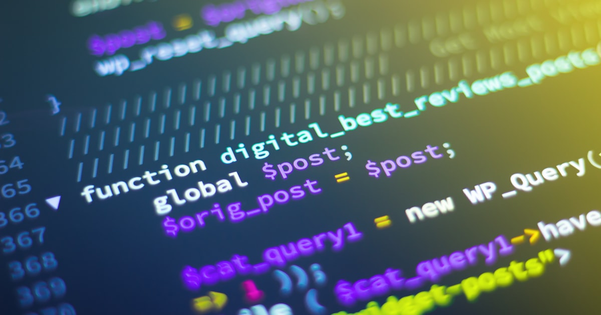 Code on a screen — API development concept